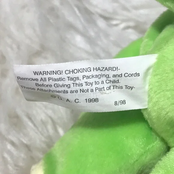 Vintage 1998 plush bear sunflower outfit 10 inches - Picture 6 of 6